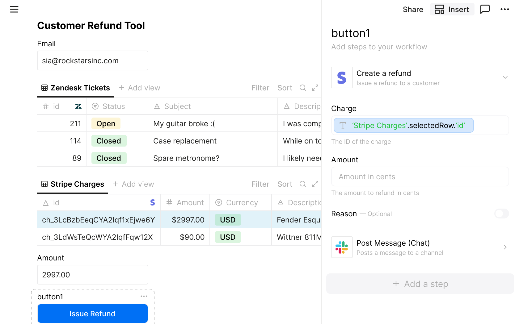 Connect to any API and build rich documents